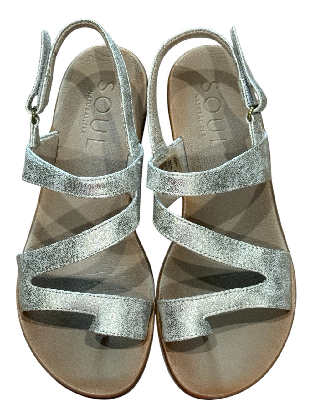 SOUL Naturalizer Womens Shakina Sandals Metallic Gold 8.5 - Picture 2 of 8